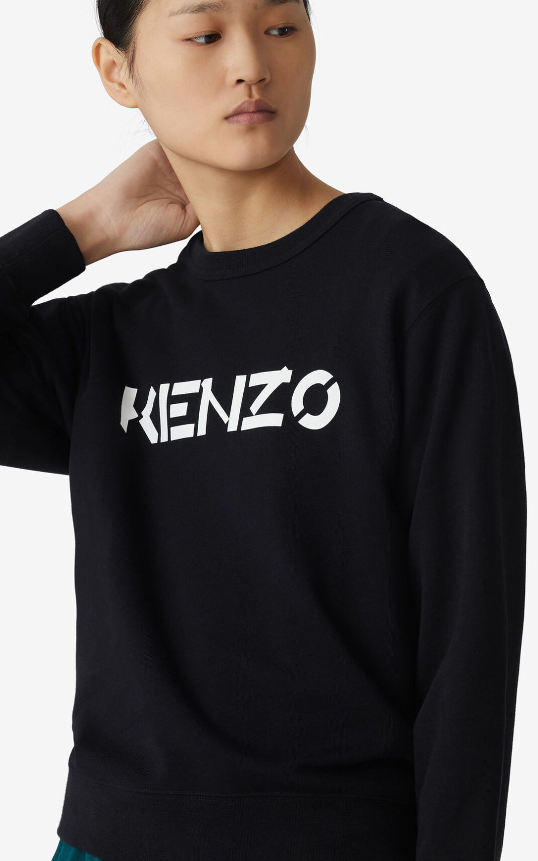 Sudadera Kenzo Logo Mujer Negras JYS105936